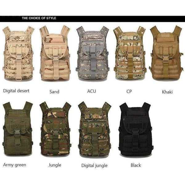 Planet Gates Military Tactical Backpack for Fishing Hunting Assault Backpack Climbing Hiking Camping Army Waterproof Bug Small Rucksack