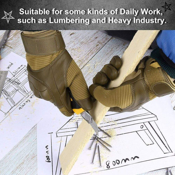 Planet Gates Military Tactical Gloves PU Leather Full Finger Glove Airsoft Paintball Bicycle Hunting Hiking Cycling Men Mittens Fingerless