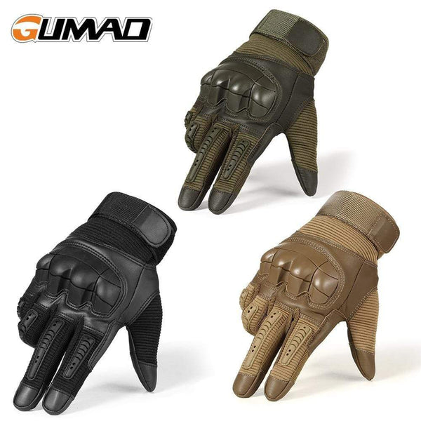 Planet Gates Military Tactical Gloves PU Leather Full Finger Glove Airsoft Paintball Bicycle Hunting Hiking Cycling Men Mittens Fingerless