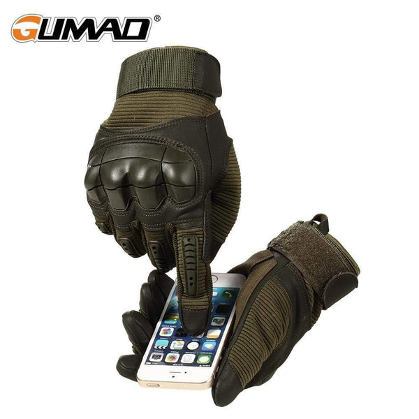 Planet Gates Military Tactical Gloves PU Leather Full Finger Glove Airsoft Paintball Bicycle Hunting Hiking Cycling Men Mittens Fingerless