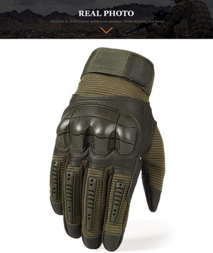 Planet Gates Military Tactical Gloves PU Leather Full Finger Glove Airsoft Paintball Bicycle Hunting Hiking Cycling Men Mittens Fingerless