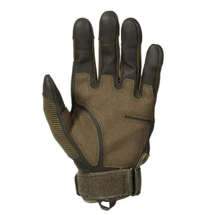 Planet Gates Military Tactical Gloves PU Leather Full Finger Glove Airsoft Paintball Bicycle Hunting Hiking Cycling Men Mittens Fingerless