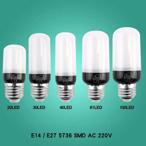 Planet Gates Milky Bulb E14 / 33LEDs / Cold White LED Light E27 Lamp E14 LED Bulb Corn 20 30 46 81 100 LEDs Lampada SMD5730 220V Corn Bulb Chandelier Candle Spotlight Home Decor