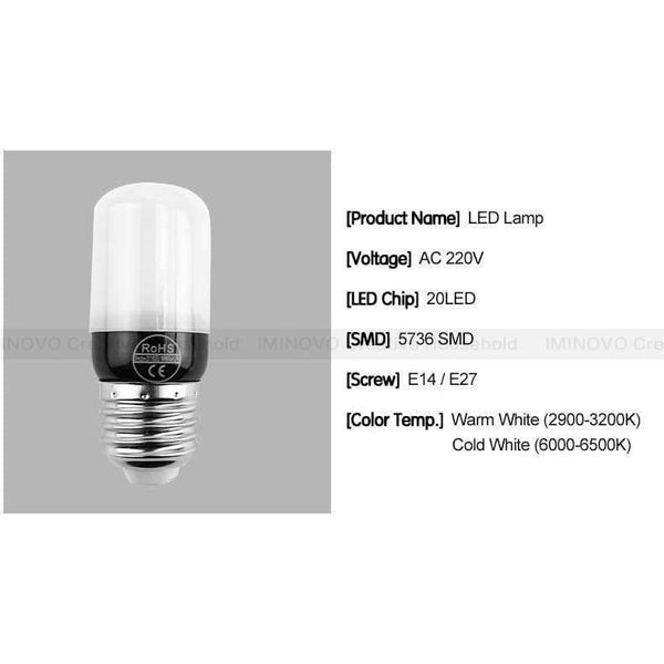 Planet Gates Milky Bulb E14 / 33LEDs / Cold White LED Light E27 Lamp E14 LED Bulb Corn 20 30 46 81 100 LEDs Lampada SMD5730 220V Corn Bulb Chandelier Candle Spotlight Home Decor