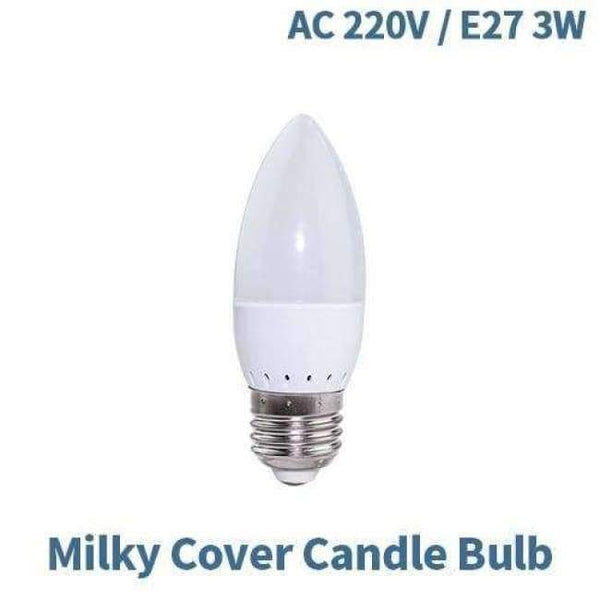 Planet Gates Milky Cover E27 3W / 24LEDs / Warm White E27 LED Lamp E14 Bulb Lampada SMD5730 220V Corn Bulb Bombillas 24 36 48 56 69 72LEDs Chandelier Candle Light For Home Decoration