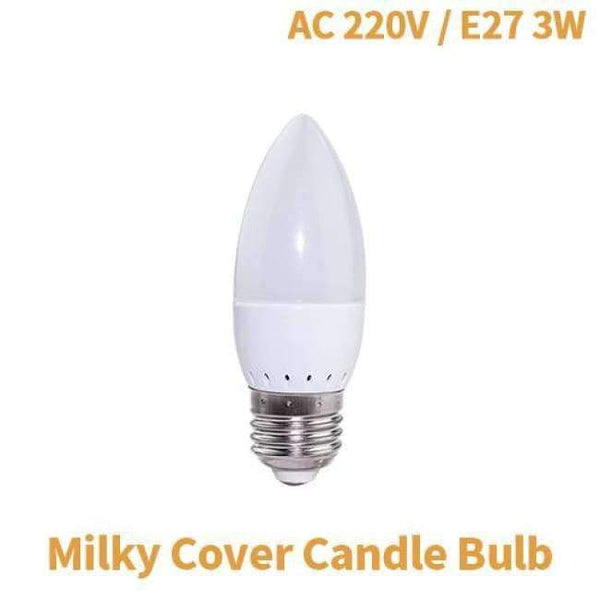 Planet Gates Milky Cover E27 3W / 72LEDs / Cold White JJD E27 LED Lamp E14 LED Corn Bulb Lampada 24 36 48 56 69 72LEDs Chandelier Candle LED Light SMD5730 220V For Home Decoration