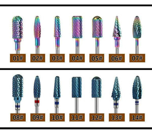 Planet Gates Milling Cutter For Manicure carbide Nail Drill Bits Manicure Machine Accessories Rotary Electric Nail Files  Nail Art Tools