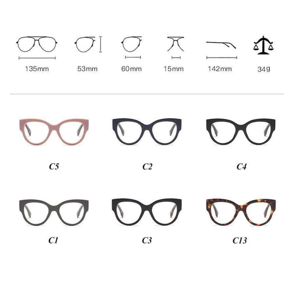 Planet Gates mimiyou Fashion Cat Eye Glasses Frame Women Optical Eyewear Grace Lady Eyeglasses Frame Clear UV400 Brand Designer oculos