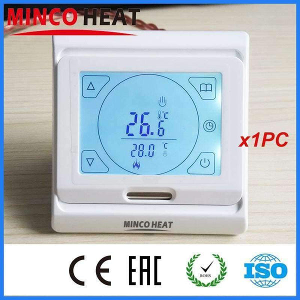 Planet Gates MINCO HEAT LCD Programmable Digital Room Floor Heating Thermostat Touch Screen Warming Floor Temperature Controller