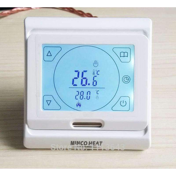 Planet Gates MINCO HEAT LCD Programmable Digital Room Floor Heating Thermostat Touch Screen Warming Floor Temperature Controller