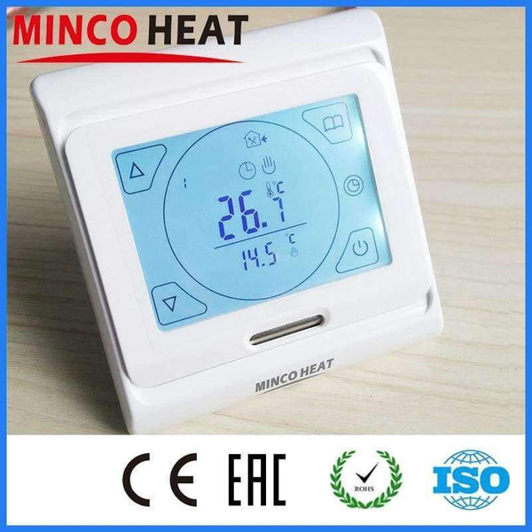 Planet Gates MINCO HEAT LCD Programmable Digital Room Floor Heating Thermostat Touch Screen Warming Floor Temperature Controller