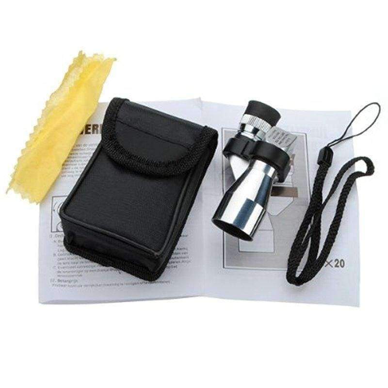 Planet Gates Mini 8x20 Monocular Telescope Adjustment Low Light Night Vision Binocular Spotting Scope Hunting Bird Watching