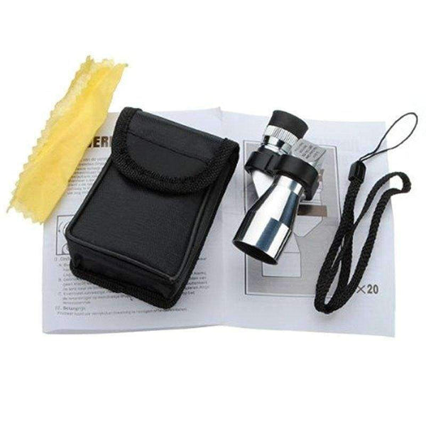 Planet Gates Mini 8x20 Monocular Telescope Adjustment Low Light Night Vision Binocular Spotting Scope Hunting Bird Watching