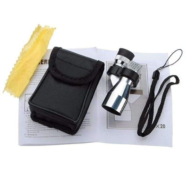 Planet Gates Mini 8x20 Monocular Telescope Adjustment Low Light Night Vision Binocular Spotting Scope Hunting Bird Watching