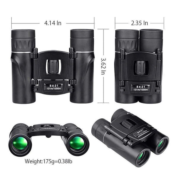 Planet Gates Mini 8x21 Zoom Binocular Long Range 3000m Folding HD Powerful  Telescope BAK4 FMC Optics Hunting Sports Camping Hiking