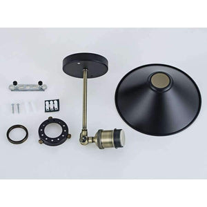 Planet Gates Mini Adjustable Vintage Edison Simplicity Wall Lamp Loft Style with Black Metal Shade For Cafe and Club Industrial Wall Sconce