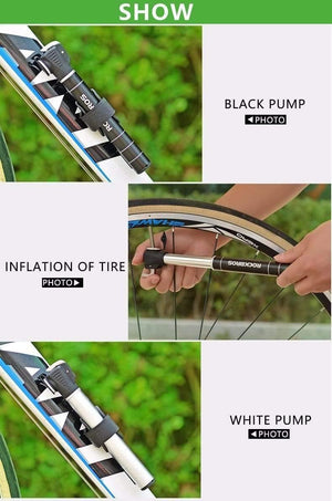Planet Gates Mini Bicycle Pumps Portable MTB  Bike Aluminum Alloy Cycling Bike Pump Fit Presta & Schrader Valve Bicycle Accessories