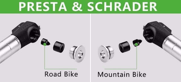 Planet Gates Mini Bicycle Pumps Portable MTB  Bike Aluminum Alloy Cycling Bike Pump Fit Presta & Schrader Valve Bicycle Accessories