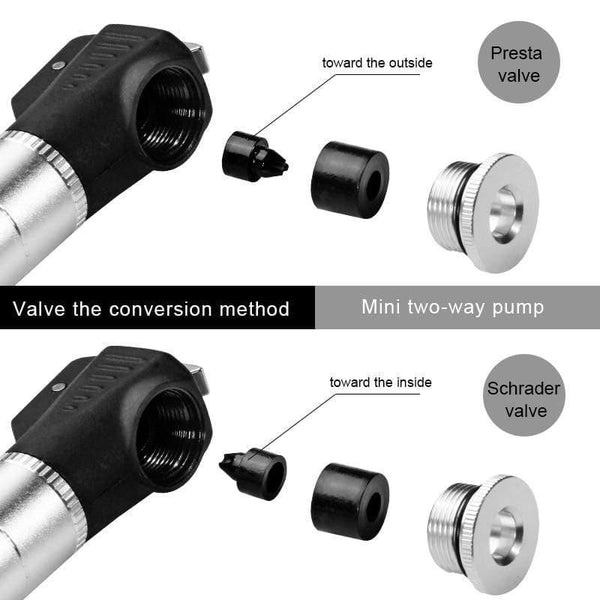 Planet Gates Mini Bicycle Pumps Portable MTB  Bike Aluminum Alloy Cycling Bike Pump Fit Presta & Schrader Valve Bicycle Accessories