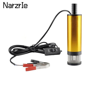 Planet Gates Mini Car Oil Pump Electric DC 12V 24V For Pumping Diesel Oil Water Submersible Aluminum Alloy Shell 12L/min Fuel Transfer Pump