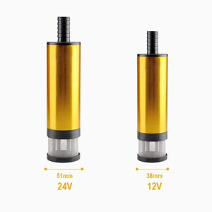Planet Gates Mini Car Oil Pump Electric DC 12V 24V For Pumping Diesel Oil Water Submersible Aluminum Alloy Shell 12L/min Fuel Transfer Pump