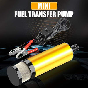 Planet Gates Mini Car Oil Pump Electric DC 12V 24V For Pumping Diesel Oil Water Submersible Aluminum Alloy Shell 12L/min Fuel Transfer Pump