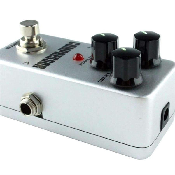 Planet Gates Mini Compressor Pedal Portable Guitar Effect Pedal 9V DC 300mA Musical Instruments Effects Anti-skid Aluminum alloy FCP2