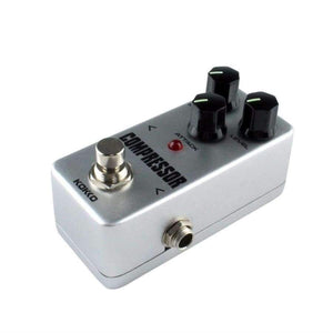 Planet Gates Mini Compressor Pedal Portable Guitar Effect Pedal 9V DC 300mA Musical Instruments Effects Anti-skid Aluminum alloy FCP2