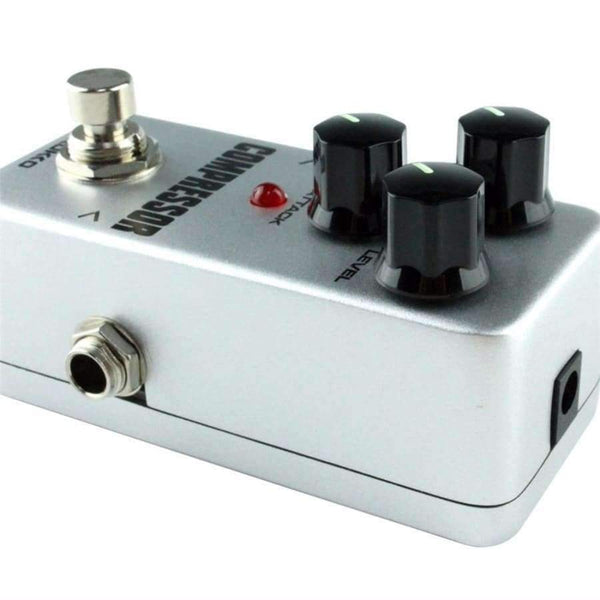 Planet Gates Mini Compressor Pedal Portable Guitar Effect Pedal 9V DC 300mA Musical Instruments Effects Anti-skid Aluminum alloy FCP2
