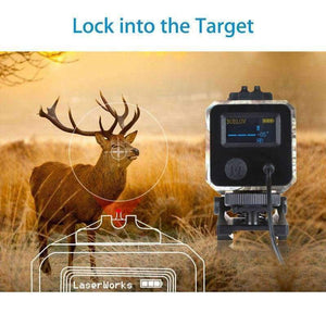 Planet Gates Mini Hunting Scope Tactical Rifle Scope Speed Measure Distance Meter OLED Trail with Rail Mount Lightweight