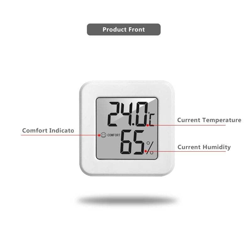 Planet Gates Mini Indoor Thermometer LCD Digital Temperature Room Hygrometer Gauge Sensor Humidity Meter Indoor Thermometer Temperature