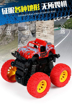 Planet Gates Mini Inertial Off-Road Vehicle Pullback Children Toy Car Plastic Friction Stunt Car Juguetes Carro kids toys for boys