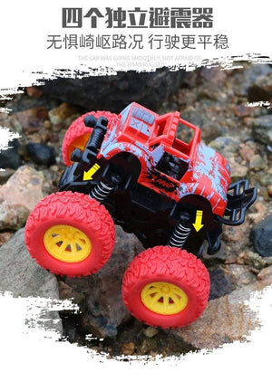 Planet Gates Mini Inertial Off-Road Vehicle Pullback Children Toy Car Plastic Friction Stunt Car Juguetes Carro kids toys for boys