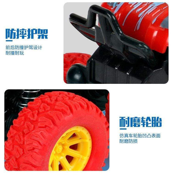 Planet Gates Mini Inertial Off-Road Vehicle Pullback Children Toy Car Plastic Friction Stunt Car Juguetes Carro kids toys for boys