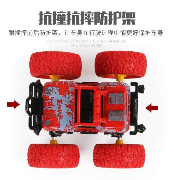 Planet Gates Mini Inertial Off-Road Vehicle Pullback Children Toy Car Plastic Friction Stunt Car Juguetes Carro kids toys for boys