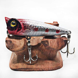 Planet Gates Mini Popper Hard Lure Topwater Popper Fishing Bait 50mm 5g Plastic Jerkbait Artificial Wobblers Swimbait Fishing Tackle