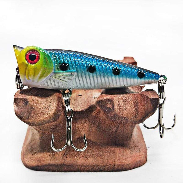 Planet Gates Mini Popper Hard Lure Topwater Popper Fishing Bait 50mm 5g Plastic Jerkbait Artificial Wobblers Swimbait Fishing Tackle