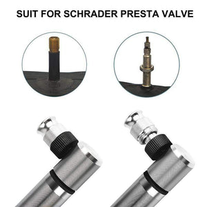 Planet Gates Mini Portable Aluminium Alloy Bicycle Air Pump Bike Tire Inflator Super Light Accessories MTB Road Bike Cycling Pump