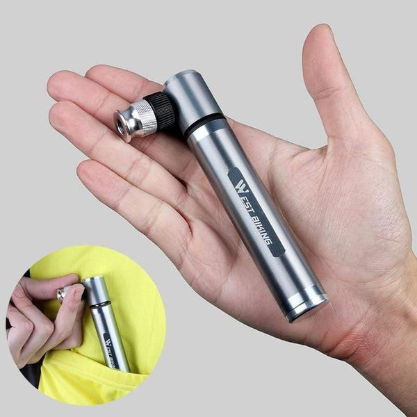 Planet Gates Mini Portable Aluminium Alloy Bicycle Air Pump Bike Tire Inflator Super Light Accessories MTB Road Bike Cycling Pump
