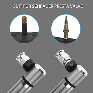 Planet Gates Mini Portable Aluminium Alloy Bicycle Air Pump Bike Tire Inflator Super Light Accessories MTB Road Bike Cycling Pump