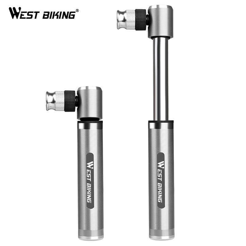Planet Gates Mini Portable Aluminium Alloy Bicycle Air Pump Bike Tire Inflator Super Light Accessories MTB Road Bike Cycling Pump