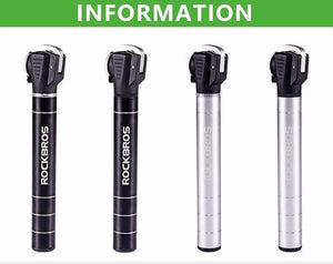 Planet Gates Mini Portable Bicycle Pump 100 Psi Aluminum Alloy Cycling Bike Pump Fit Presta & Schrader Valve MTB Mountain Bike Pump
