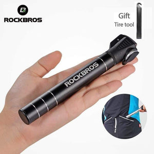 Planet Gates Mini Portable Bicycle Pump 100 Psi Aluminum Alloy Cycling Bike Pump Fit Presta & Schrader Valve MTB Mountain Bike Pump