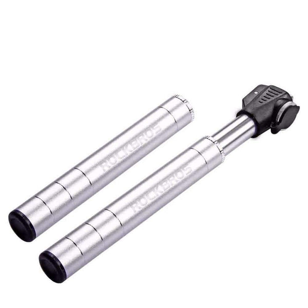 Planet Gates Mini Portable Bicycle Pump 100 Psi Aluminum Alloy Cycling Bike Pump Fit Presta & Schrader Valve MTB Mountain Bike Pump