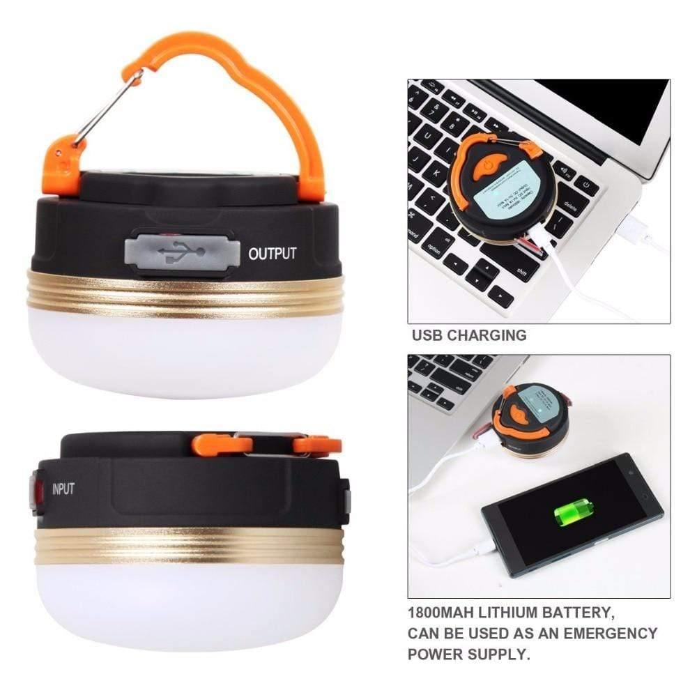 Planet Gates Mini Portable Camping Lights 3W LED Camping Lantern Tents lamp Outdoor Hiking Night Hanging lamp USB Rechargeable