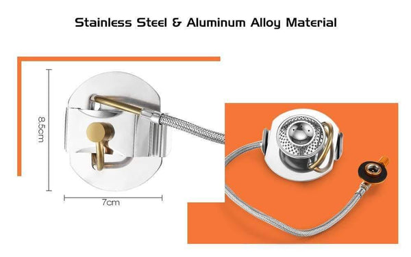 Planet Gates Mini Portable Stainless Steel Propane Outdoor Camping Gas Stove Foldable Split Gas Burner for Outdoor Camping Cooking