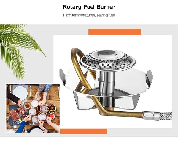 Planet Gates Mini Portable Stainless Steel Propane Outdoor Camping Gas Stove Foldable Split Gas Burner for Outdoor Camping Cooking