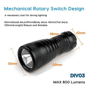 Planet Gates Mini Portable Underwater LED Scuba Diving Flashlight Torch Cree XM-L L2 LED Diver Rescue Suits Diving Flashlight