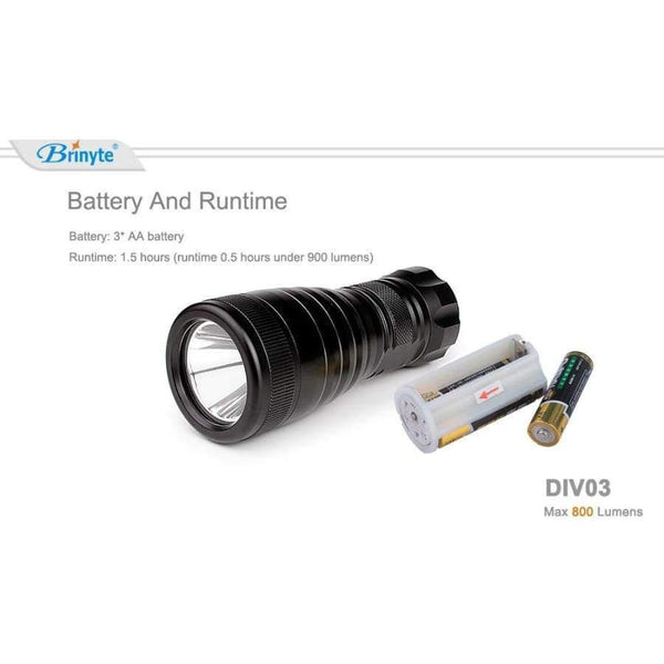 Planet Gates Mini Portable Underwater LED Scuba Diving Flashlight Torch Cree XM-L L2 LED Diver Rescue Suits Diving Flashlight