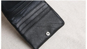 Planet Gates Mini purse women's leather short men's wallet leather Korean version of the young ultra thin vertical wallet soft leather